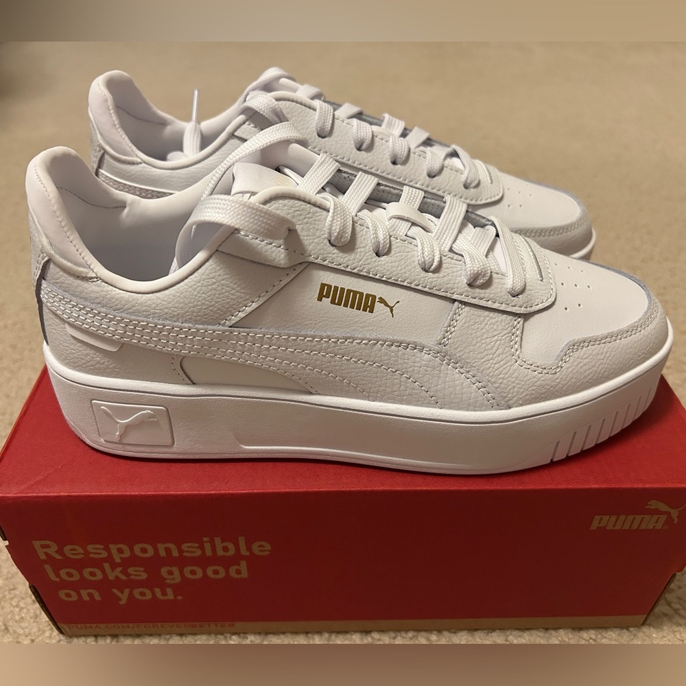 Puma Carina Street Sneakers White Size 8.5